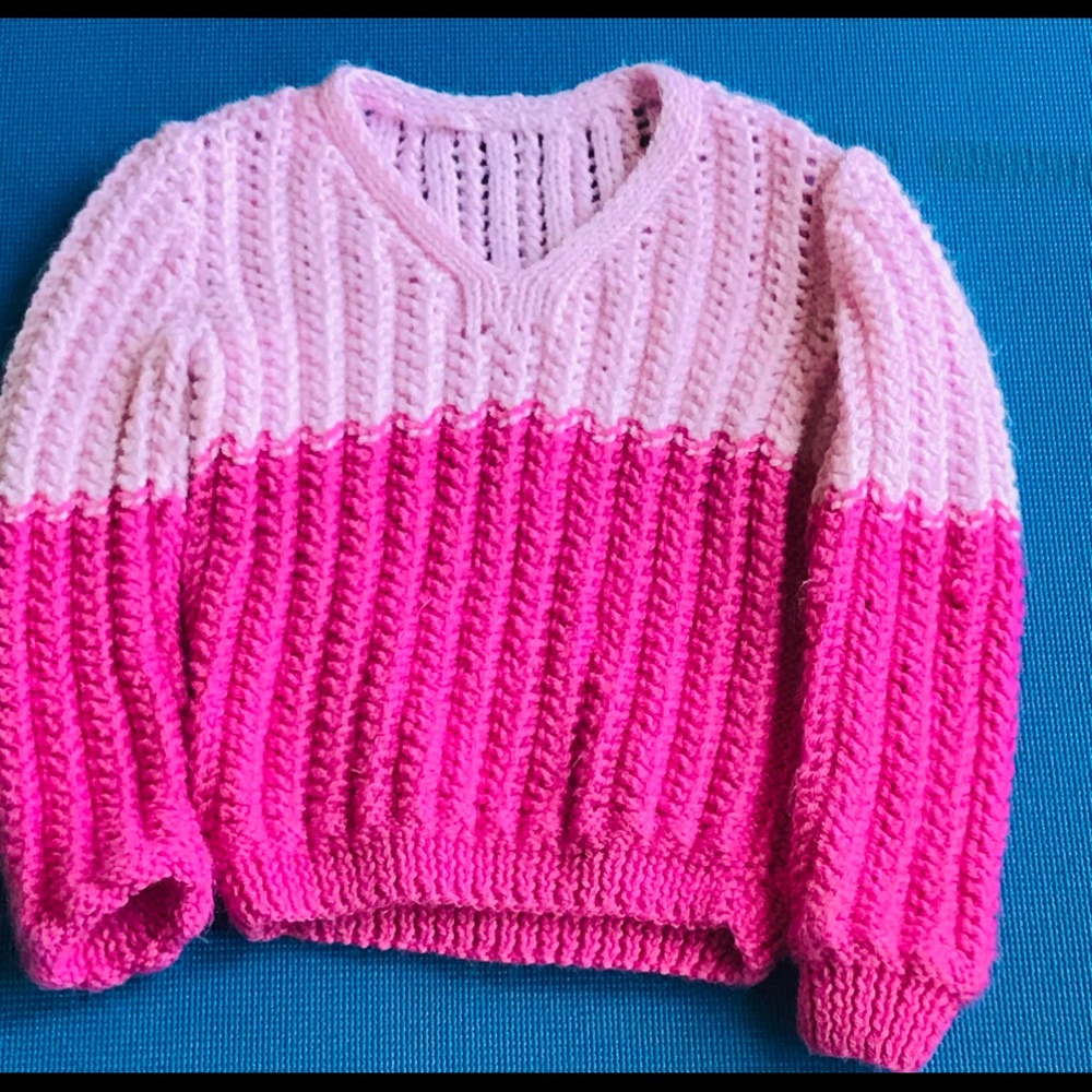 Sophia Lilly Designs Handmade pink and dark pink shirt